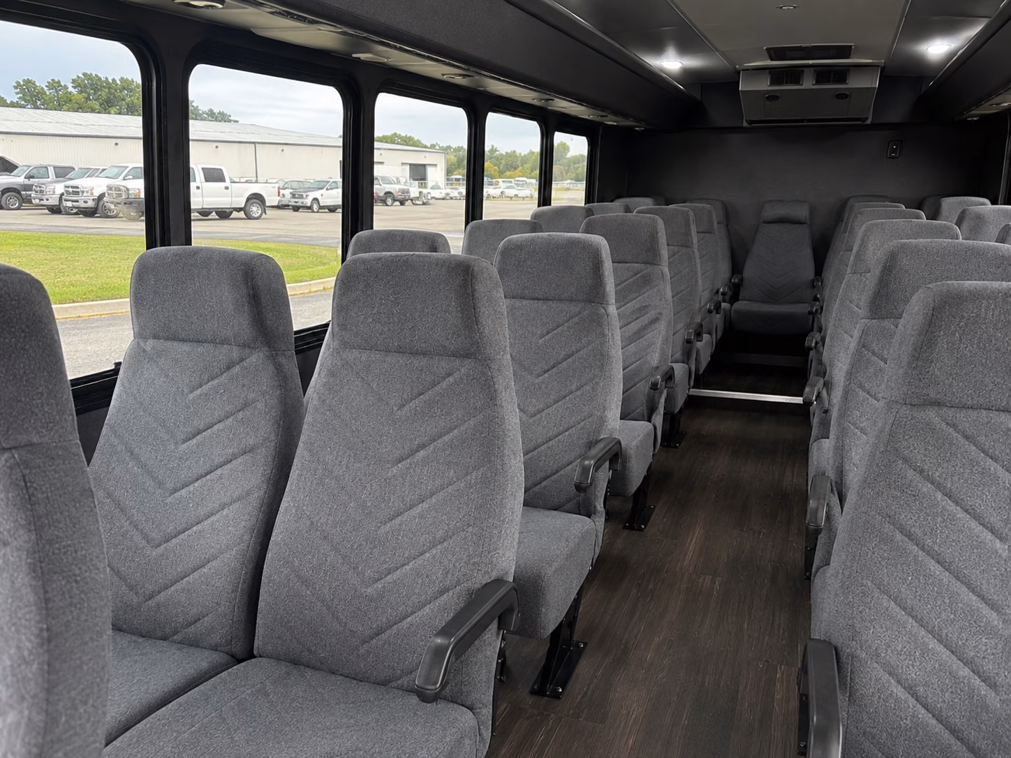 queens 18 passenger minibus interior