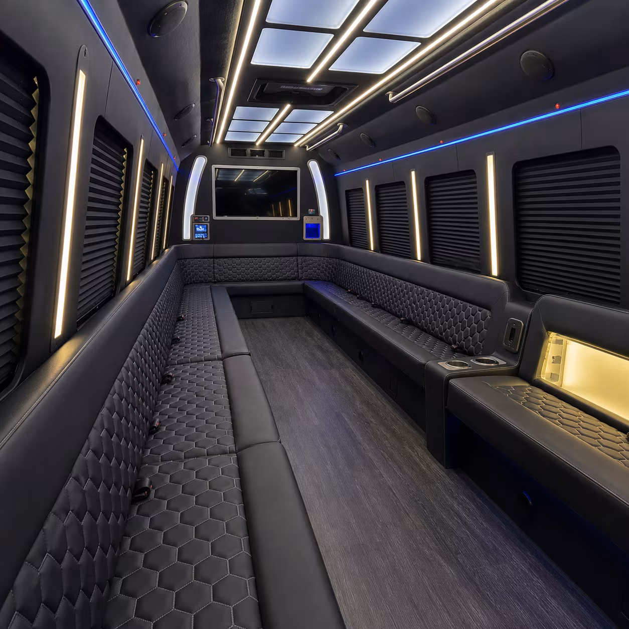 queens party bus interior