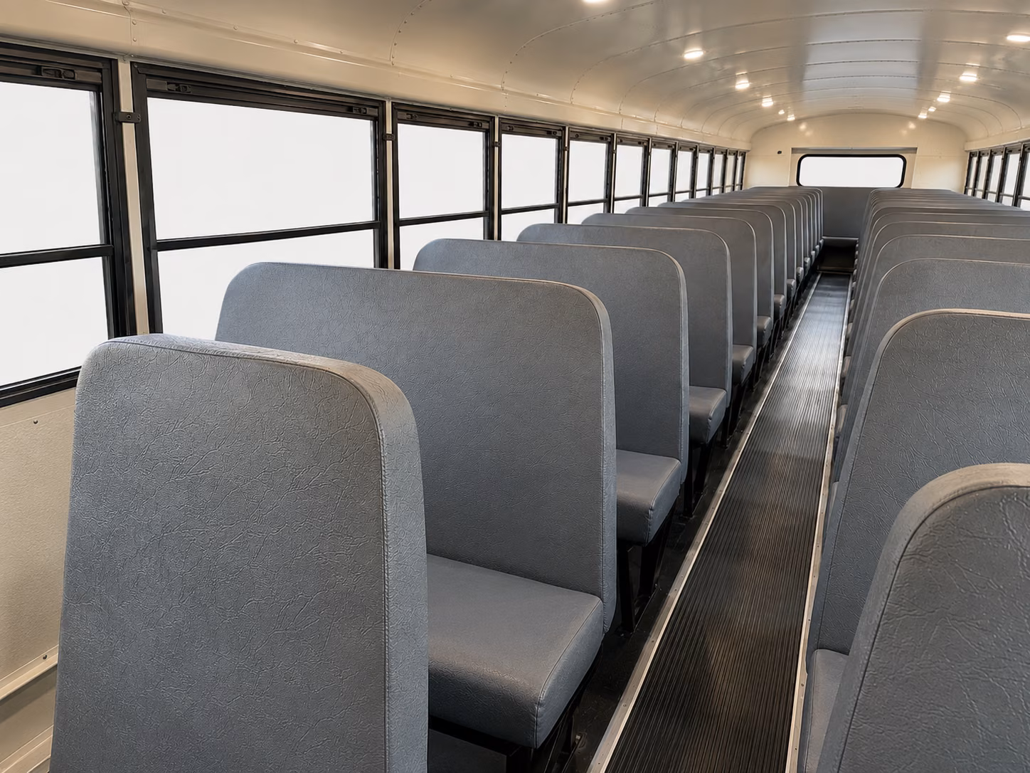 queens school bus inside
