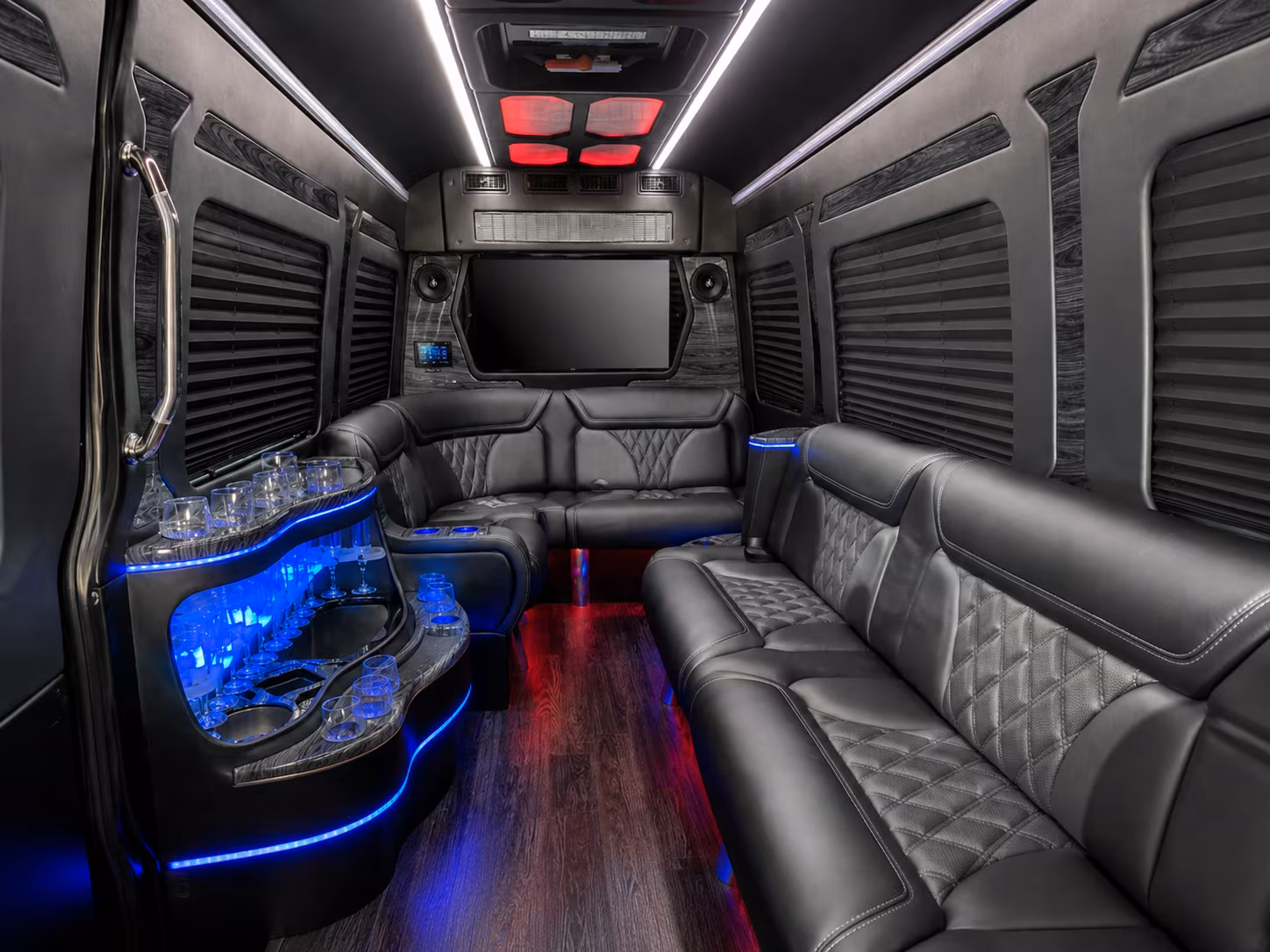 queens sprinter limousine interior