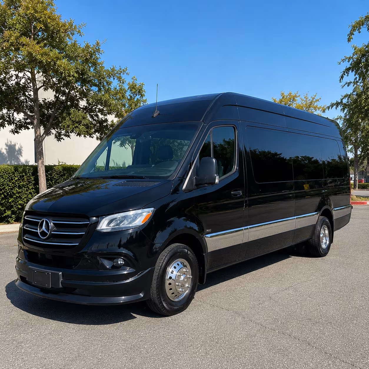 queens sprinter van with driver